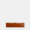 Túi đeo chéo hình hộp chữ nhật da thật – Cecilia màu cam