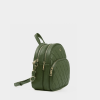 Balo màu xanh olive Ally da thật