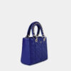Túi mini màu xanh cobalt Becky Mini da thật