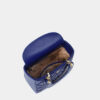 Túi mini màu xanh cobalt Becky Mini da thật