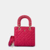 Túi mini màu hồng fuchsia Becky Mini da thật 