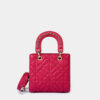 Túi mini màu hồng fuchsia Becky Mini da thật 