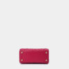 Túi mini màu hồng fuchsia Becky Mini da thật 