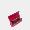 Túi mini màu hồng fuchsia Jesmini da thật