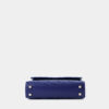 Túi cầm tay màu xanh cobalt Jessie da thật