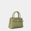 Túi cầm tay màu xanh sage green Sita da thật