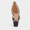 Giày Slingback hở gót màu mận Iris da thật