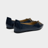 Giày bệt màu xanh navy Lisa da thật