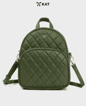 Balo mau xanh olive Ally da that