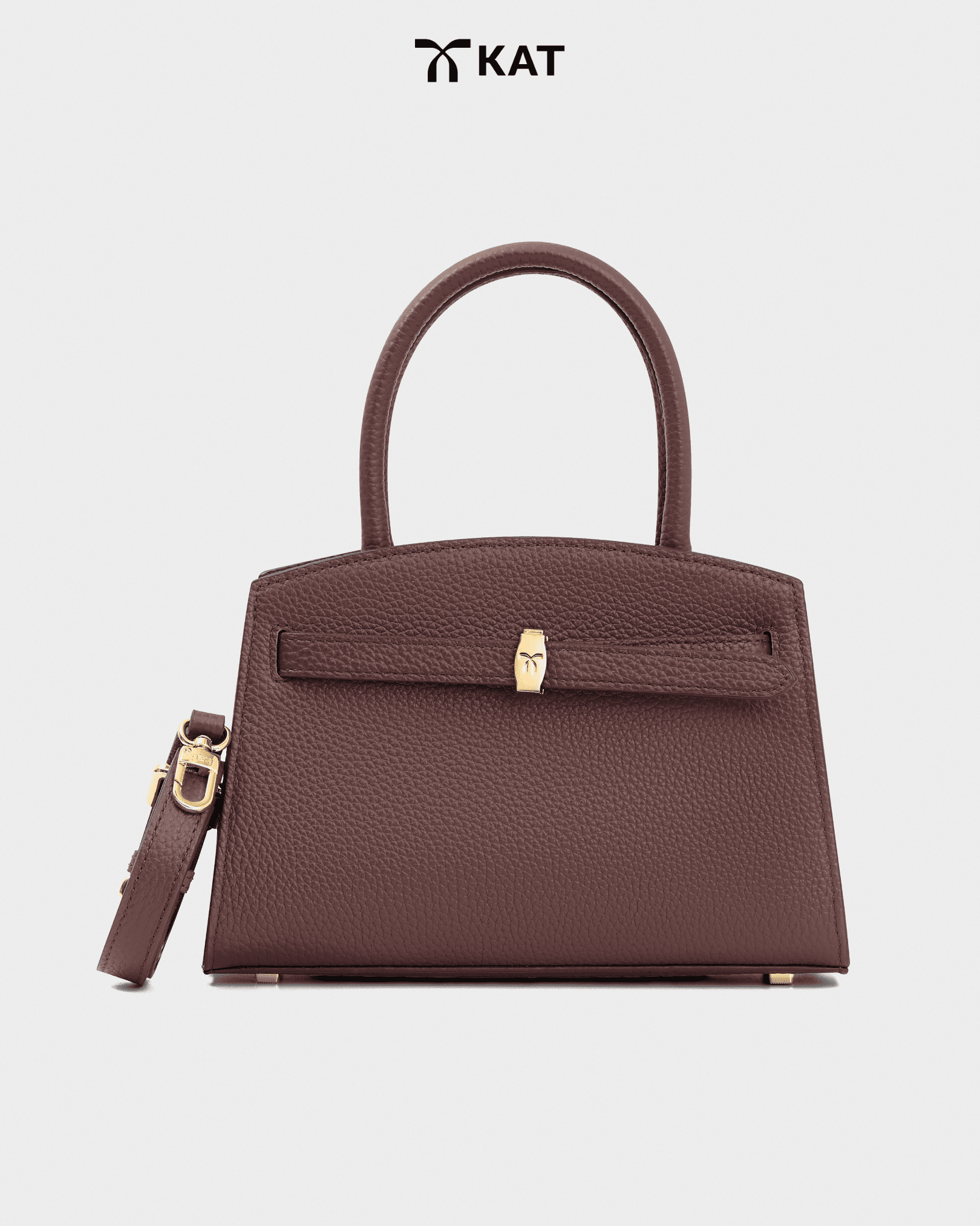 Tui cam tay mau nau socola Ciara da that