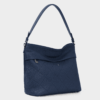 Túi hobo màu xanh navy Mono da thật