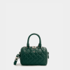 Túi trống màu dark green Mei da thật