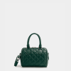 Túi trống màu dark green Mei da thật