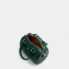 Túi trống màu dark green Mei da thật