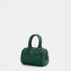 Túi trống màu dark green Mei da thật