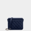 Túi đeo chéo màu xanh navy Mira da thật