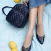 Balo màu xanh navy Ally da thật