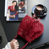 Túi bucket màu đỏ ruby Zoe da thật