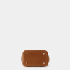 Túi bucket màu nâu camel Zoe da thật
